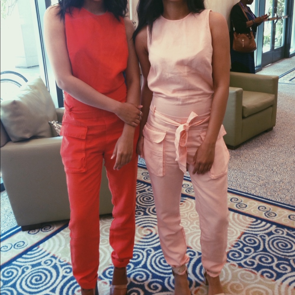 Pink Zara jumpsuit